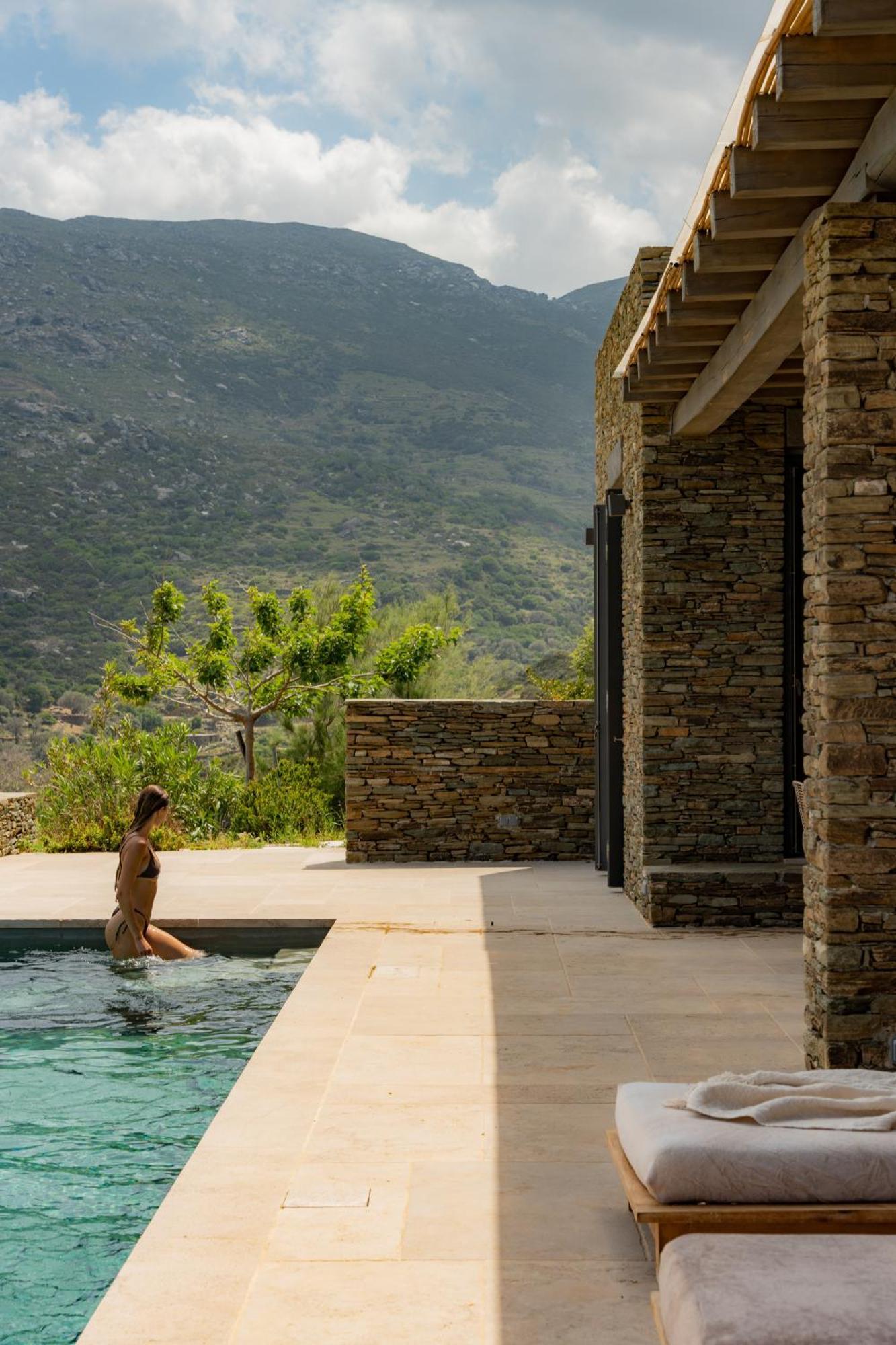 Hostal Onar Andros Achla Exterior foto